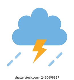 Storm Vector Flat Icon For Personal And Commercial Use.

