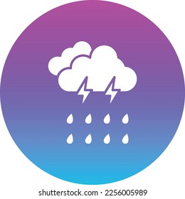 Storm vector icon. Can be used for printing, mobile and web applications.