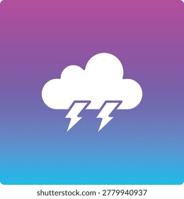 Storm vector icon. Can be used for printing, mobile and web applications.