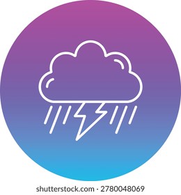 Storm vector icon. Can be used for printing, mobile and web applications.