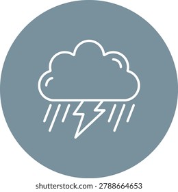 Storm vector icon. Can be used for printing, mobile and web applications.