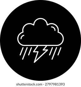 Storm vector icon. Can be used for printing, mobile and web applications.