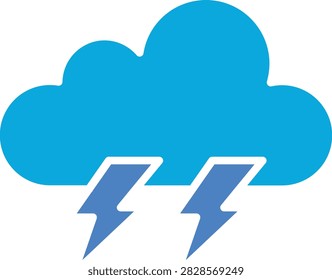 Storm vector icon. Can be used for printing, mobile and web applications.