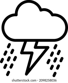 Storm Vector Icon Design Illustration
