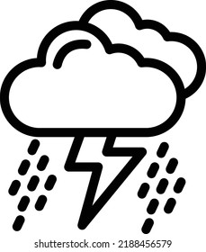 Storm Vector Icon Design Illustration