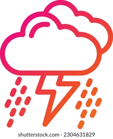 Storm Vector Icon Design Illustration