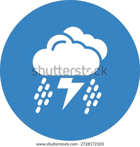 Storm Vector Icon Design Illustration