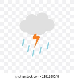 Storm vector icon isolated on transparent background, Storm logo concept
