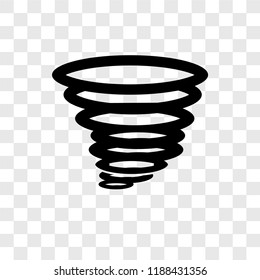 Storm vector icon isolated on transparent background, Storm transparency logo concept