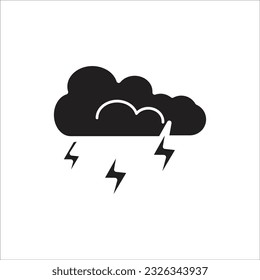 storm vector line icon new