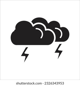 storm vector line icon new