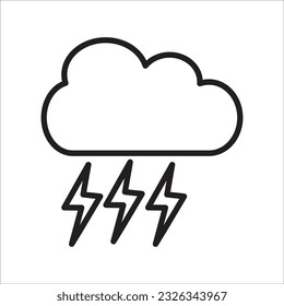storm vector line icon new