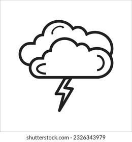 storm vector line icon new