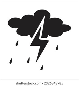 storm vector line icon new