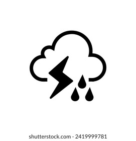 storm warning sign on white background	