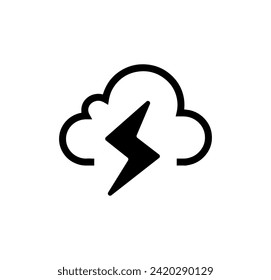 signo de advertencia de tormenta en fondo blanco	