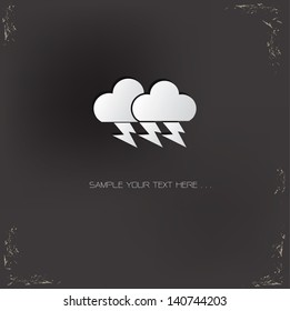Storm Weather symbol,vector