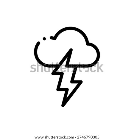 Storm Weather Thunder Lightning Rain Wind Icon Design