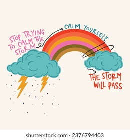 storm will pass rainbow quote