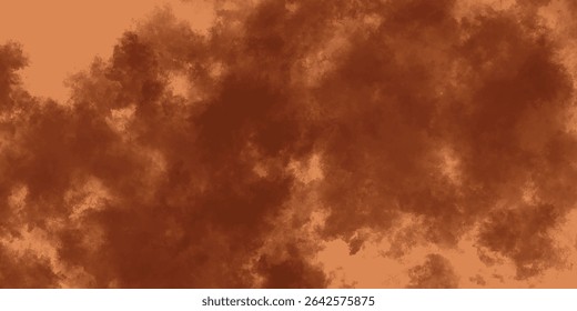 Sturmreicher abstrakter Himmel in tiefbraunen und roten Wolkenformationen

