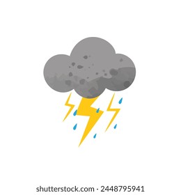 Stormy Clipart, Cloud, Weather Icon