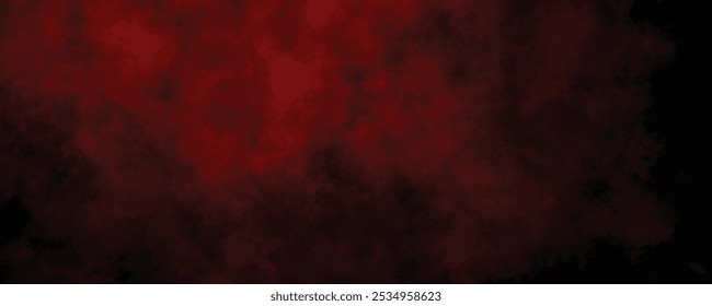 Paisaje nuboso rojo tormentoso con textura ahumada oscura, evocando una sensación de atmósfera pesada y Clima inminente.
