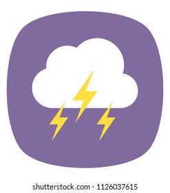 A stormy and thunderstorm weather condition
