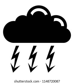 
A stormy and thunderstorm weather condition
