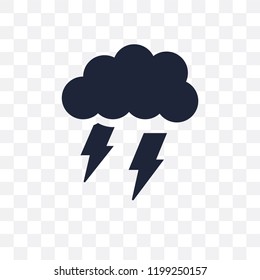 Stormy transparent icon. Stormy symbol design from Weather collection. Simple element vector illustration on transparent background.