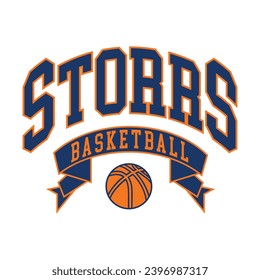 Storrs typography design vector, usa state shirt design vector. Jersey design vector, T-shirt design for usa 