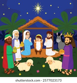 The story of the birth of Jesus Christ