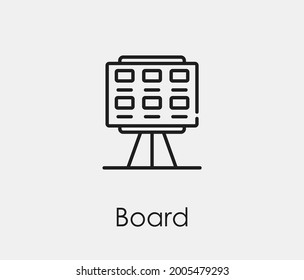 Story board vector icon. Editable stroke. Symbol in Line Art Style for Design, Presentation, Website or Apps Elements, Logo. Pixel vector graphics - Vector