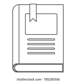 Story book icon. Outline illustration of story book vector icon for web