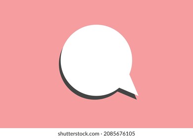 Story cloud, white, pink background, vector size.