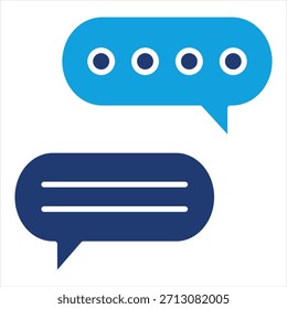 Story Flat Blue Icon Ilustración vectorial