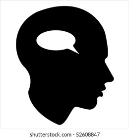 story of the human mind Isolated over background and groups, vector illustration