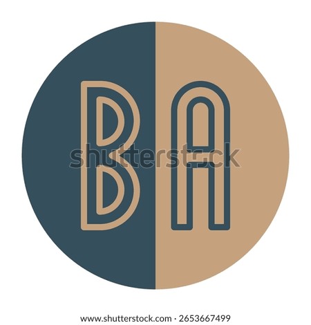 story icon before and after teal and gold color round shapes