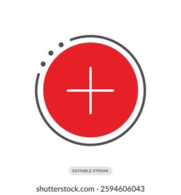 Story icon symbol. Social media network vector illustration in color fill style.