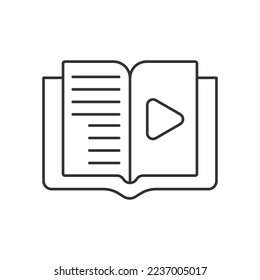 Icono universal de la línea de historia ui ux símbolo del elemento.