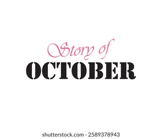 Story of October for social media vector. Good bye October. Memory of October. Vector, october, background, design. Can use for infographic, banner, poster, web design. Isolated on white background. 