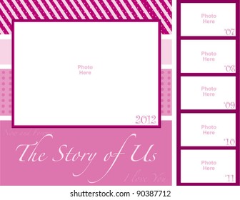 The Story of Us Through the Years Photo Frame