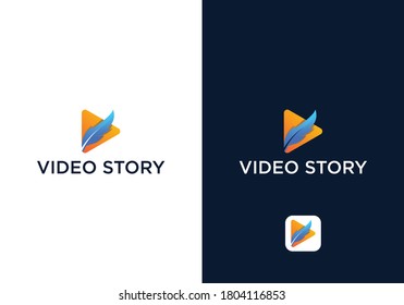 Story Video Logo Design Template