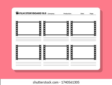 Storyboard Film Video Template for Movie Creation 