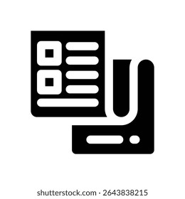 Icono de glifo de guion gráfico. Icono de Vector fuerte y sólido para Sitios web, interfaces móviles, presentaciones y marca visual. Alta calidad y fácil de editar.