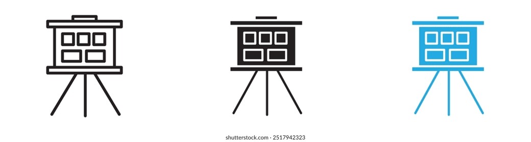 Storyboard icon vector set illustration