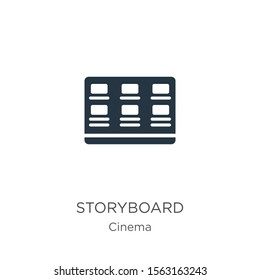 Storyboard icon vector. Trendy flat storyboard icon from cinema collection isolated on white background. Vector illustration can be used for web and mobile graphic design, logo, eps10