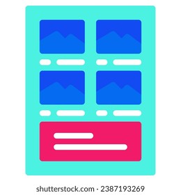 Storyboard icon for web, UIUX, infographic, etc