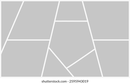 Storyboard layout panel or speech buble for manga episode