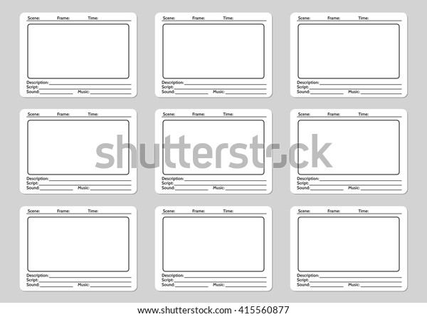 storyboard template film story icons vector stock vector photo story storyboard template