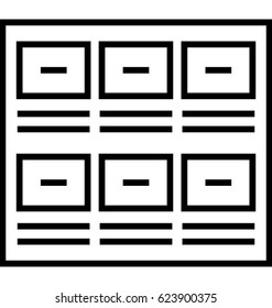 Storyboard Vector Icon